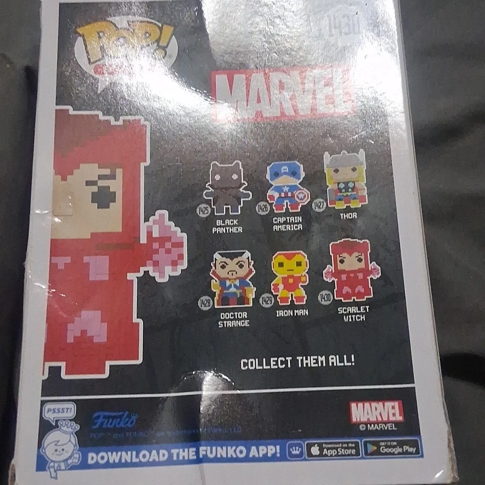 Funko Pop 8-Bit Scarlet Witch Red Figure – New in Box, Marvel Exclusive